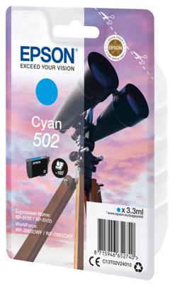 Epson 502 3.3ml 165pagina's Cyaan inktcartridge