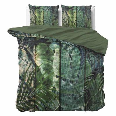 Dekbedovertrek Ami - 100% Katoen - Met Knoopsluiting, Incl. Kussenslopen - Grijs - 1-persoons 140 X 220 Cm + 1 Sloop