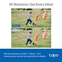 TP-Link Tapo Pan/Tilt Outdoor Security WiFi-camera, 2K, full-colour nachtzicht, 360°, IP65, slimme AI-detectie, geluids- en lichtalarm, tot 512 GB, SD-kaartsleuf, geen hub vereist (TC41) - thumbnail