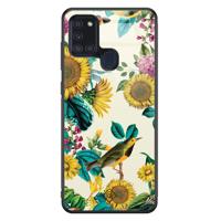 Samsung Galaxy A21s glazen hardcase - Sunflowers - thumbnail