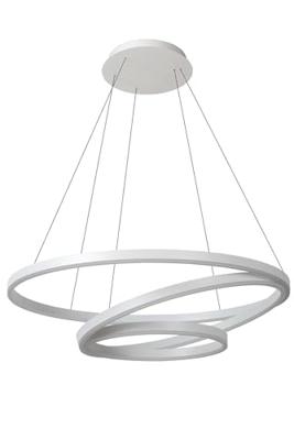 Lucide TRINITI - Hanglamp - Ø 80 cm - LED Dimb. - 3000K - Wit