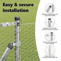 VidaXL Afrasteringspaal zilver 10 x 1,6 m (25 mm gaas) staal - thumbnail