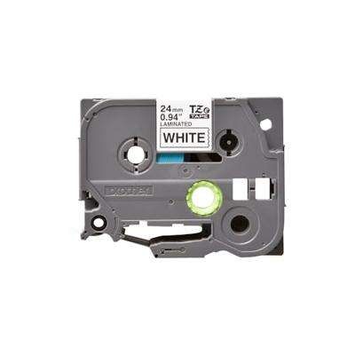 Brother TZe tape voor P-Touch 24 mm, zwart op wit, extra klevend