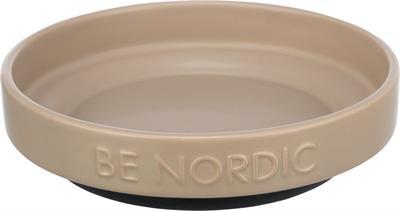 TRIXIE BE NORDIC VOERBAK KAT KERAMIEK / RUBBER TAUPE - thumbnail