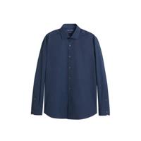 Mango Man slim fit overhemd marine - thumbnail