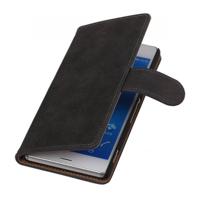 Bookwallet bark grijs hoes Sony Xperia Z3 Compact - thumbnail