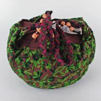 Katoenen Ronde Draagtas (Bruin) - thumbnail