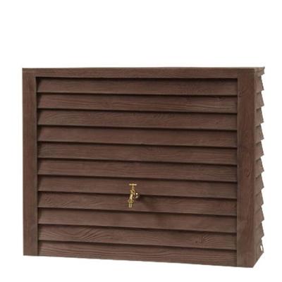 Garantia design regenton woody 350 liter donkerbruin Garantia design regenton woody 350 liter donkerbruin