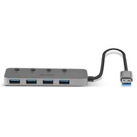 USB-HUB LINDY Zwart Grijs (1 Stuks) - thumbnail