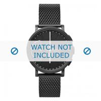 Horlogeband Skagen SKT1109 Mesh/Milanees Zwart 20mm - thumbnail