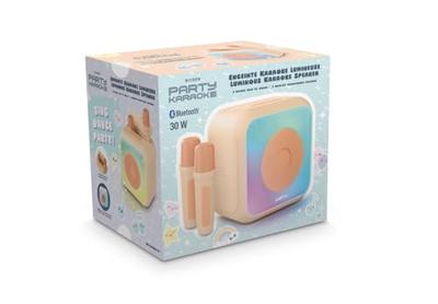 Verlichte karaoke-luidspreker - BIGBEN - Vissen - Bluetooth, 30W, 2 USB-C draadloze microfoons, Equalizer, Li-on batterij