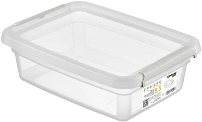DONAU Home opbergdoos, 8,5 liter, transparant