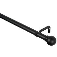 Gordijnroedeset 110-200cm Madrid - zwart metaal - Ø28mm (1208987) - thumbnail