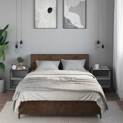 Nachtkastjes 2st wandgemonteerd 40x31x39,5cm grijs sonoma eiken
