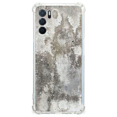 OPPO A16 | A16s | A54s Anti-Shock Hoesje Beton Print OPPO A16 | A16s | A54s Anti-Shock Hoesje Beton Print