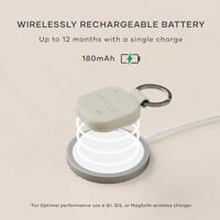 Satechi FindAll vegan-lederen sleutelhanger met FindMy - Sand - thumbnail