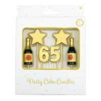 Taartkaarsjes Set 65 Jaar (6st) - thumbnail