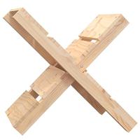VidaXL Houtblokhouder 47x39,5x48 cm massief grenenhout - thumbnail