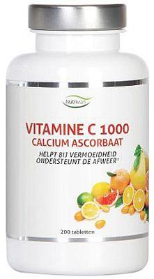 Nutrivian Vitamine C 1000 Calcium Ascorbaat Tabletten