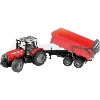 Bruder Massey Ferguson 7480 met aanhanger Bruder Massey Ferguson 7480 met aanhanger