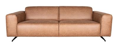 LABEL51 Bank 'Modena', 3-zits, kleur Cognac LABEL51 Bank 'Modena', 3-zits, kleur Cognac