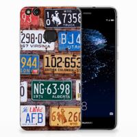 Huawei P10 Lite | Siliconen hoesje | met foto Kentekenplaten - thumbnail