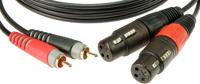 Klotz AT-CF0200 verloopkabel 2x RCA - 2x XLR 3p female 2 meter - thumbnail