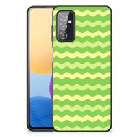 Samsung Galaxy M52 Back Case Waves Green - thumbnail