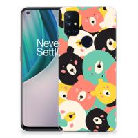OnePlus Nord N10 5G Telefoonhoesje met Naam Bears - thumbnail