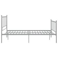 Bedframe metaal grijs 120x200 cm - thumbnail