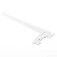 Element drager enkel - wit - 20 cm - 2-haaks - thumbnail