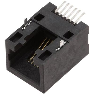 encitech RJJU-66-141-E3H-004 RJ12-connector 3253-0008-02 Bus, inbouw horizontaal Aantal polen (sensoren) 6P6C Zwart 1 stuk(s)