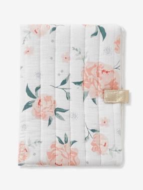 Beschermhoes voor groeiboekje EAU DE ROSE ecru / roze Beschermhoes voor groeiboekje EAU DE ROSE ecru / roze