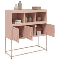 Dressoir 100,5x39x107 cm koudgewalst staal roze - thumbnail