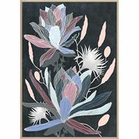 Schilderij DKD Home Decor 53 x 4,3 x 73 cm Blommor Modern (2 Stuks) - thumbnail