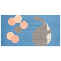 Beliani - BALABANG - Vloerkleed - Blauw - Katoen - thumbnail