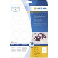 Veiligheidsetiket HERMA 4234 rond 40mm wit 600 etiketten - thumbnail