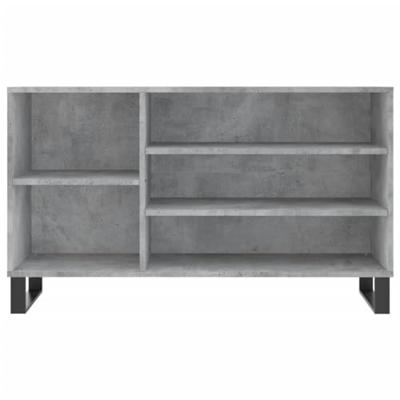 Schoenenkast 102x36x60 cm bewerkt hout betongrijs