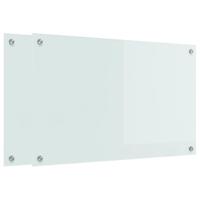 VidaXL Keuken achterwand 2 pcs wit 80 x 50 cm gehard glas - thumbnail