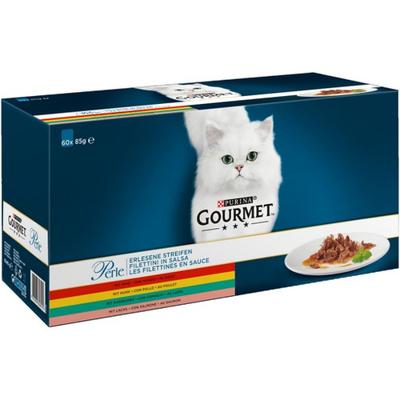 GOURMET PERLE MINI FILETS IN SAUS KIP / KONIJN / RUND / ZALM