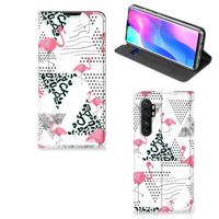 Xiaomi Mi Note 10 Lite | Hoesje maken | Flamingo Triangle - thumbnail