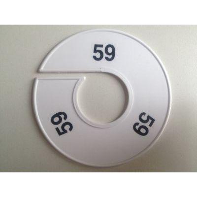 Maatring 11 cm wit/zwart 59