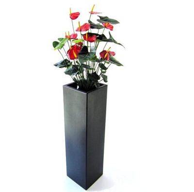 Anthurium deluxe kunstplant 80cm - rood