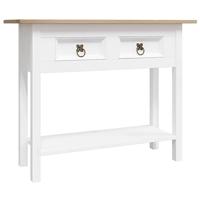 Wandtafel Mexicaans grenenhout Corona-stijl 90x34,5x73 cm wit - thumbnail
