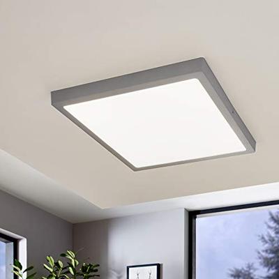 Eglo Plafondlamp vierkantFueva 1 40cm - 4000K grijs - 97269
