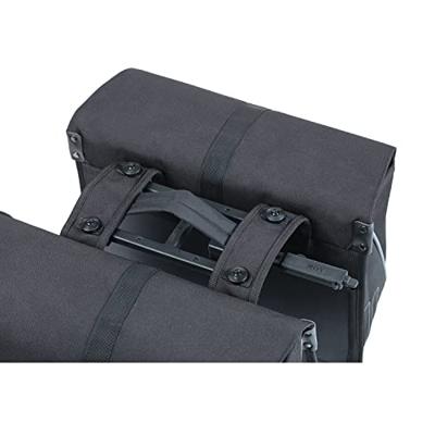 Dubble fietstas Basil Forte MIK 35 liter 15 x 38 x 30 cm - zwart Dubble fietstas Basil Forte MIK 35 liter 15 x 38 x 30 cm - zwart