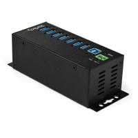 StarTech.com 7 Port USB 3.0 Hub met Voeding & Overspanningsbeveiliging - Industrial Powered USB 3.0 Data Transfer Hub - Muur/Bureau/Din Rail Mountable - Metalen USB 3.1 Gen 1 5Gbps Hub - thumbnail
