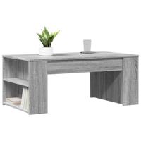 Salontafel 102x55x42 cm bewerkt hout grijs sonoma eikenkleurig - thumbnail