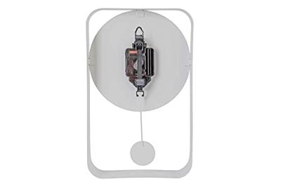 Karlsson wandklok Pendulum Charm met slinger 32,5 cm staal wit Karlsson wandklok Pendulum Charm met slinger 32,5 cm staal wit