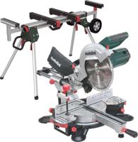 Metabo afkortzaag kgs 254 m met trekfunctie | nieuw model + ksu 251 onderstel - 690967000 - thumbnail